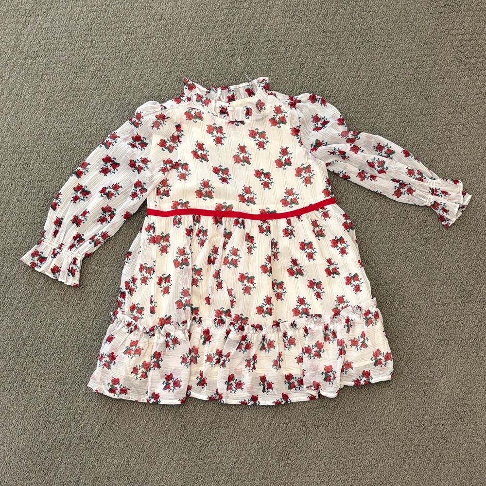 Janie and Jack Floral Long Sleeve Party Dress